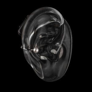 Deafmetal Safety Ring w Pearl